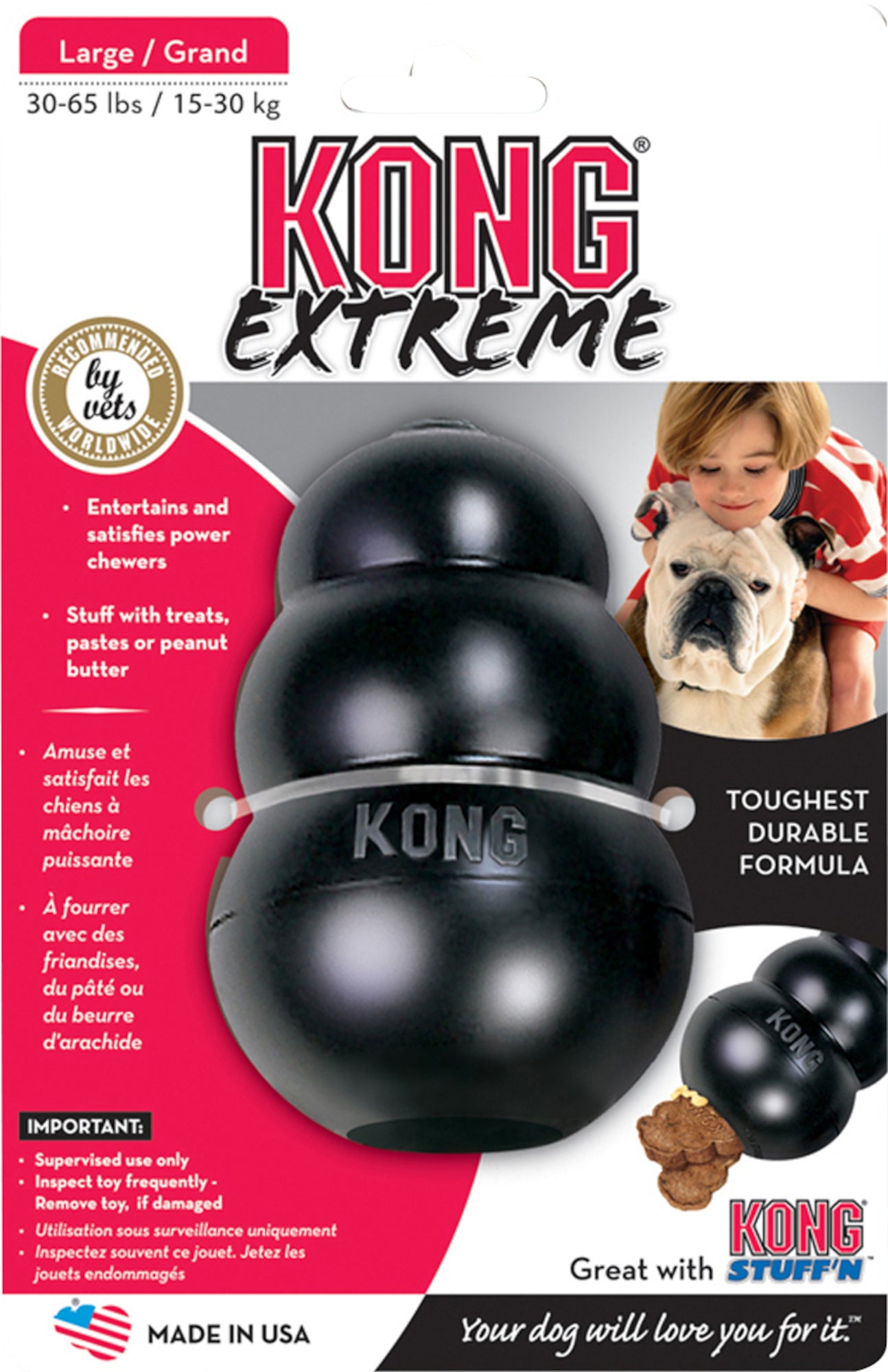 Kong® Speelgoed Extreme Wobbler Zwart