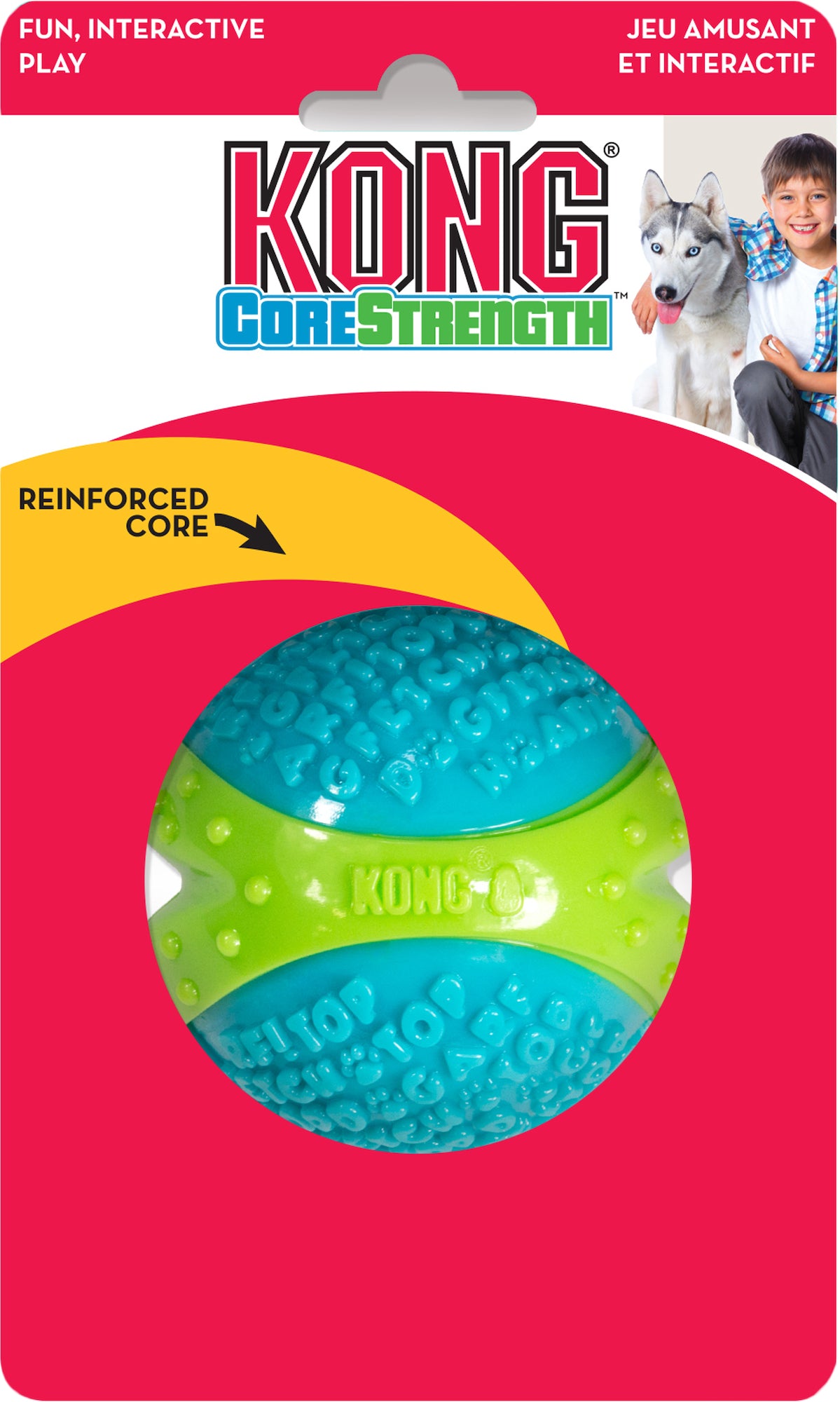 Kong® Speelgoed Core Strength Bal Turkoois