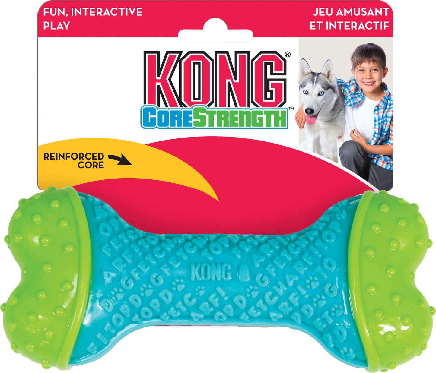 Kong® Speelgoed Core Strength Been Turkoois