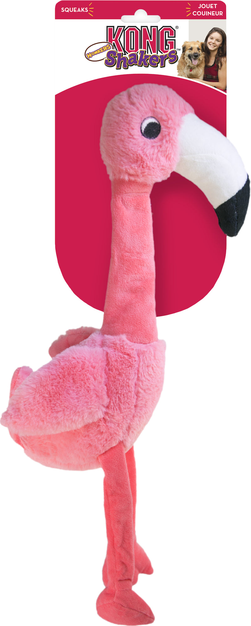 Kong® Speelgoed Shakers™ Honkers Roze Flamingo