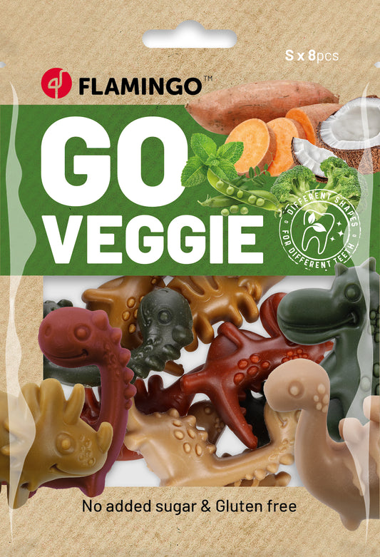 SNACK VEGGIE DINO MEERKLEURIG 120 GR