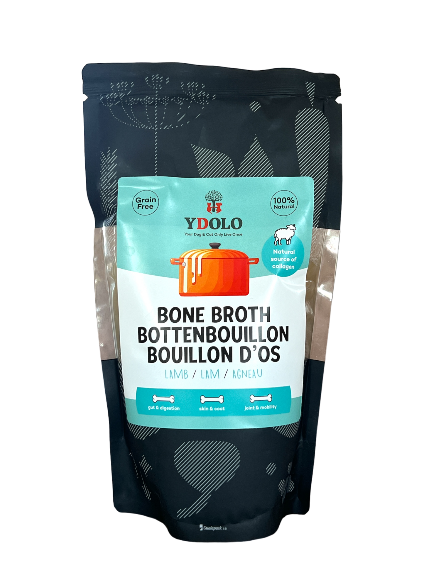 YDOLO Bottenbouillon / bouillon d'os Ierlands Lam / Agneau, 230ml