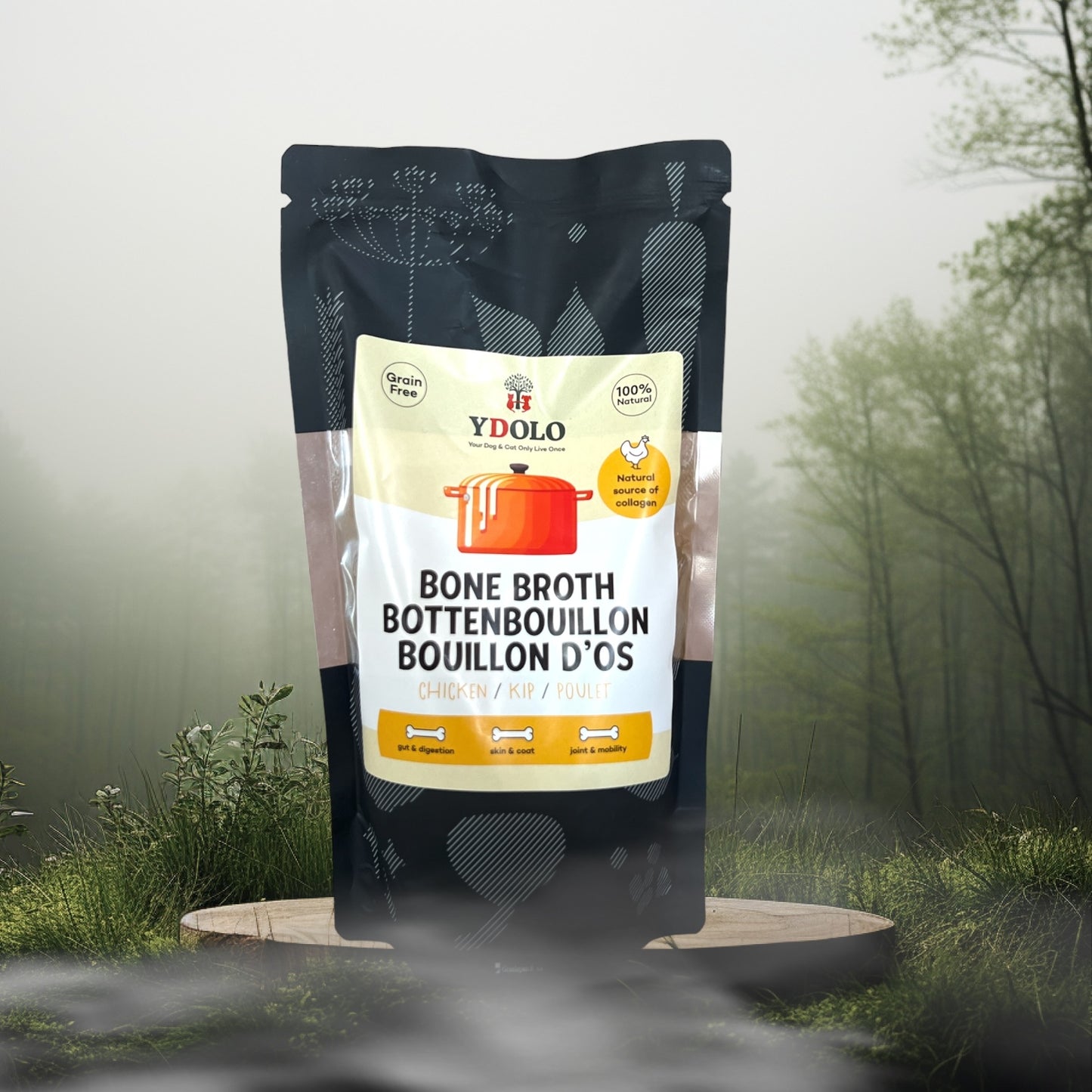 YDOLO bottenbouillon BIO Kip 230ml