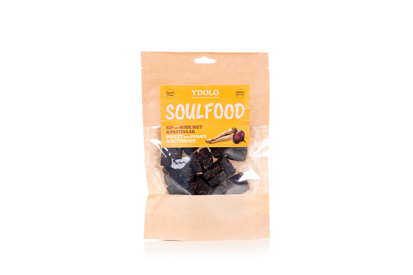 YDOLO Soulfood Bites Kip, Pastinaak & Rode Biet | YDOLO Soulfood