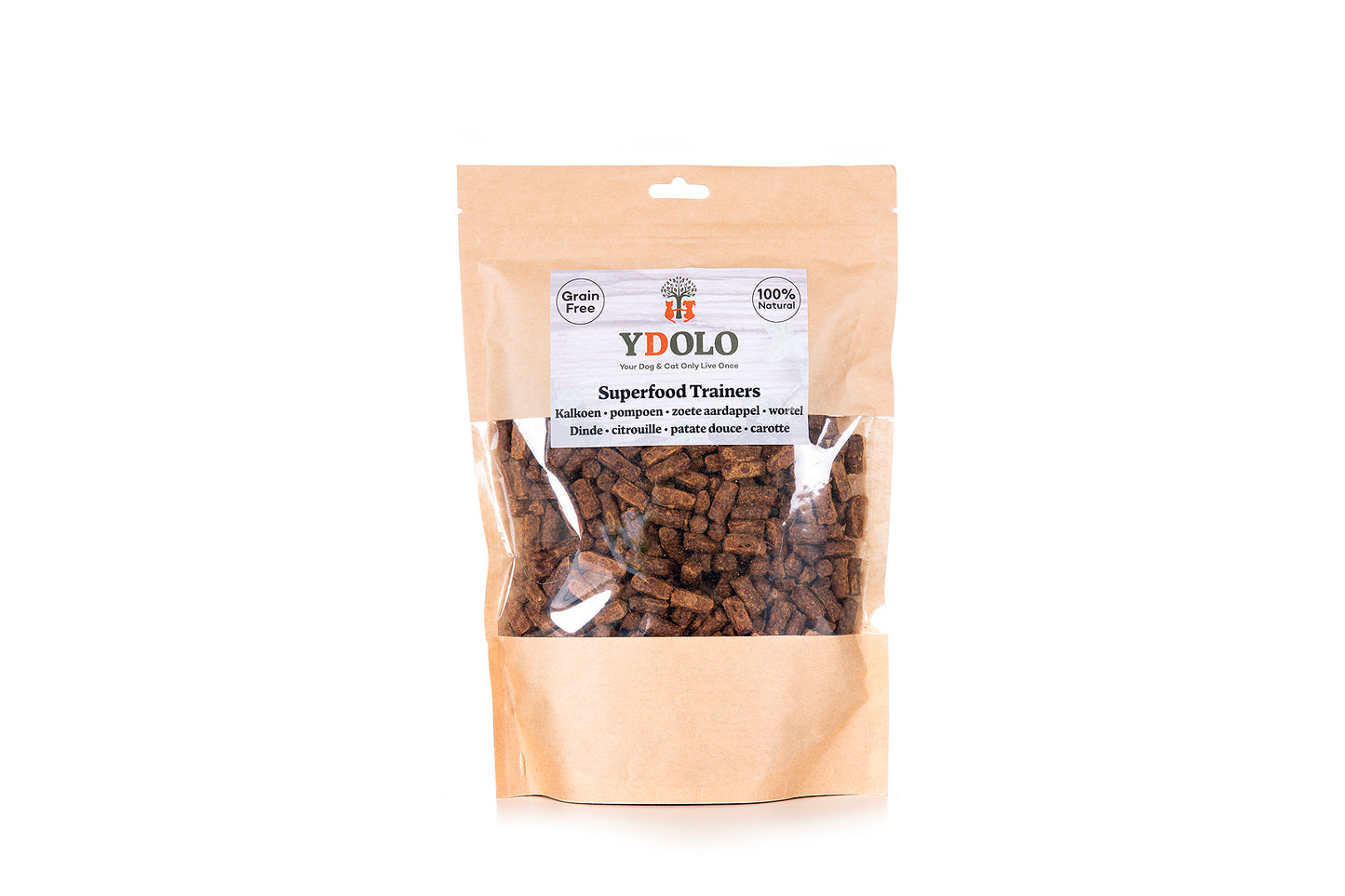 YDOLO Superfood Trainers - Kalkoen met pompoen, zoete aardappel & wortel,70g