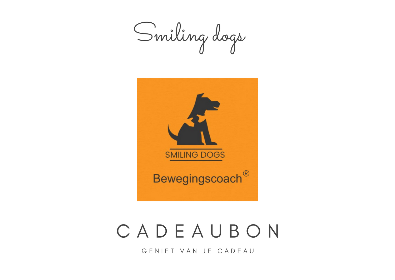 Smiling dogs Cadeaubon