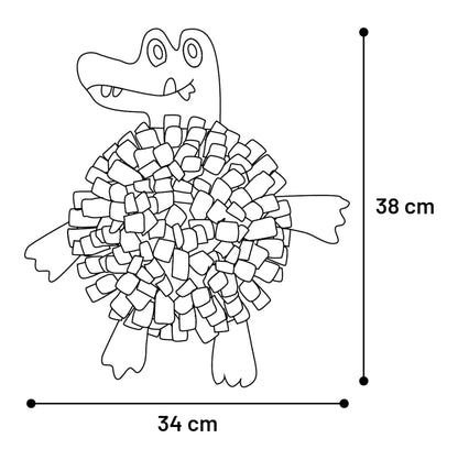 Snuffelmat Njammie Krokodil Groen